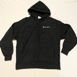 Champion Men's Black Pullover Hoodie Size Large